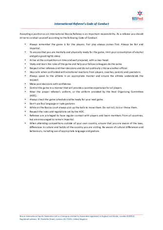 International Referees Code of Conduct 1.PDF - DraGIF.cz