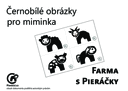 Černobílé obrázky pro miminka Farma